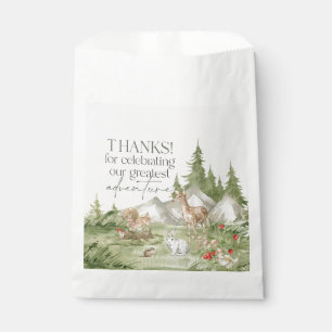 Woodland Animals Adventure Awaits Favour Sticker Bags