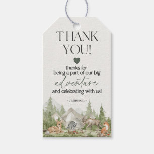 Woodland Animals Adventure Awaits Favour Tag