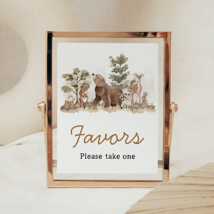 Woodland Animals Adventure Awaits Favours Poster
