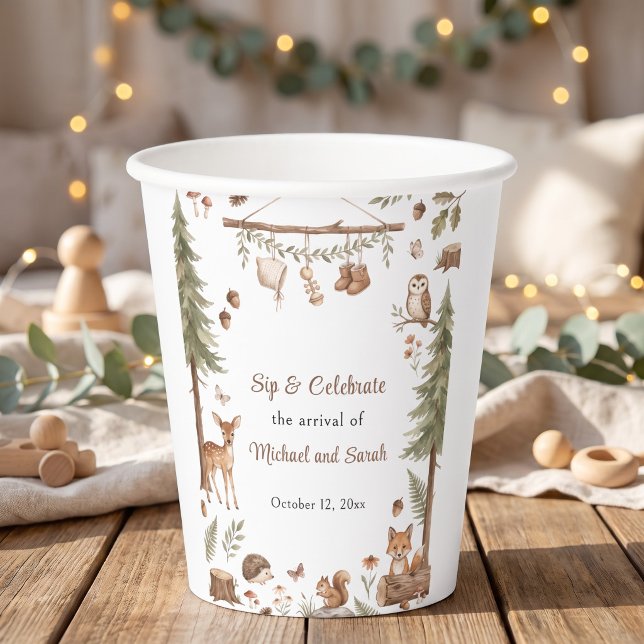 Woodland Animals Adventure Awaits Fox Log Paper Cups (Woodland Animals Adventure Awaits Fox Log Paper Cups)