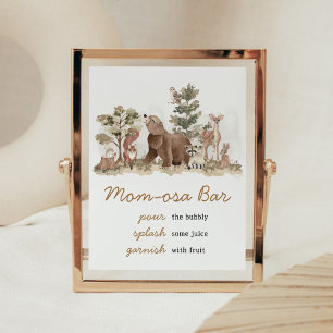 Woodland Animals Adventure Awaits Mum Osa Bar Poster