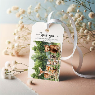 Woodland Animals Adventure Thank You Gift Tags