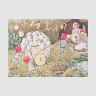 Woodland Animals and Children Elsa Beskow Tissue Paper