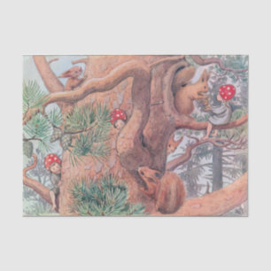 Woodland Animals and Children Elsa Beskow Tissue Paper