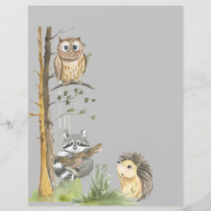 Woodland animals baby shower