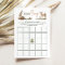 Woodland Animals Baby Shower Baby Bingo Card