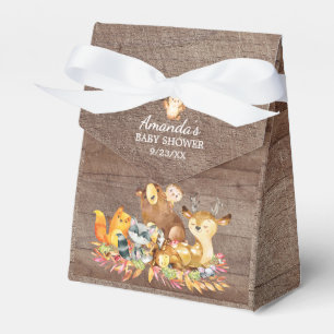 Woodland Animals Baby Shower Favour Box