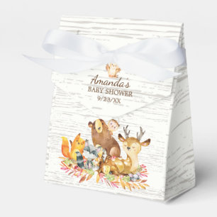 Woodland Animals Baby Shower Favour Box