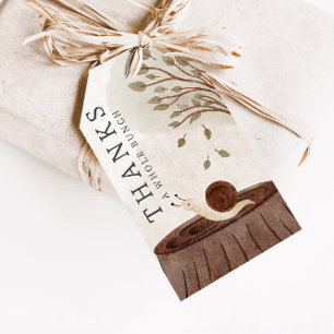 Woodland Animals Baby Shower Favour Gift Tags