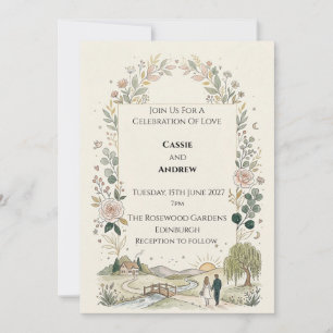 Woodland Animals Baby Shower Invitation