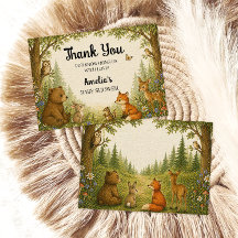 Woodland Animals Baby Shower Neutral Forest