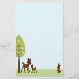 Woodland Animals Baby Shower Stationery