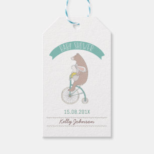 Woodland Animals Baby Shower Tag