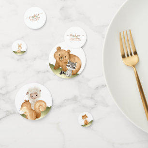 Woodland animals Baby Shower thank you Confetti