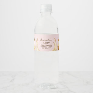 Woodland Animals Baby Shower Water Bottle Label