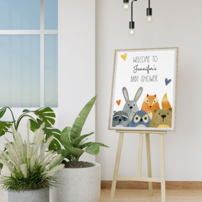 Woodland Animals Baby Shower Welcome Sign (Creator Uploaded)