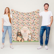 Woodland Animals BABY STATS Boy Girl Room Decor