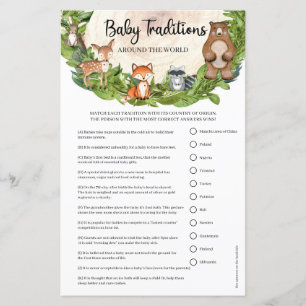 Woodland animals Baby Traditions around the world