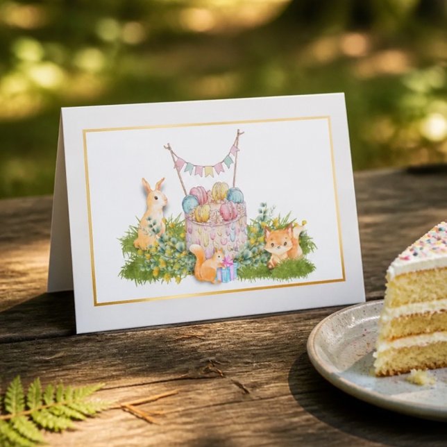 Woodland Animals Birthday Card (Creator Uploaded)