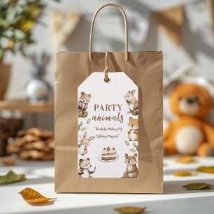 Woodland Animals Birthday Party  Gift Tags