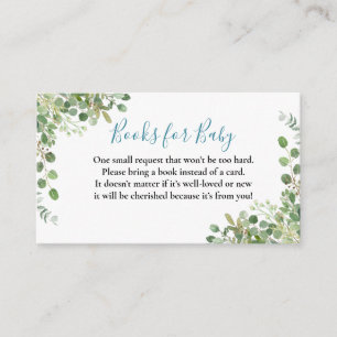 Woodland Animals Blue Truck Baby Shower Enclosure Card