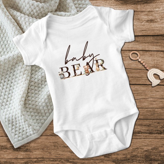 Woodland Animals Boho Baby Bear Bodysuit (Creator Uploaded)