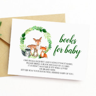 Woodland Animals Book for Baby Enclosure Card