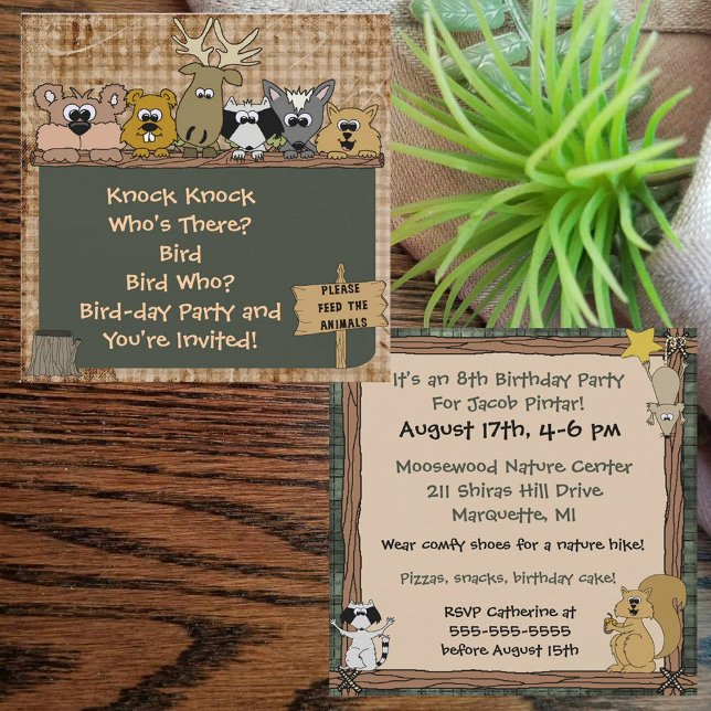 Woodland Animals Custom Birthday Invitation (Creator Uploaded)