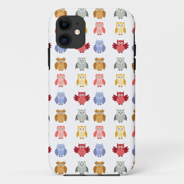 Woodland Animals Cute Owls Modern Case-Mate iPhone Case (Back)