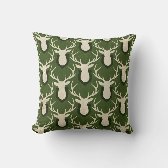 Woodland Animals Deer Stag Deer Pillow (Front)