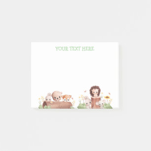 Woodland Animals Edible Post It Notes Happy Face