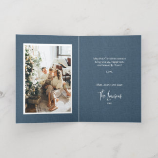 Woodland Animals Foil Christmas Card