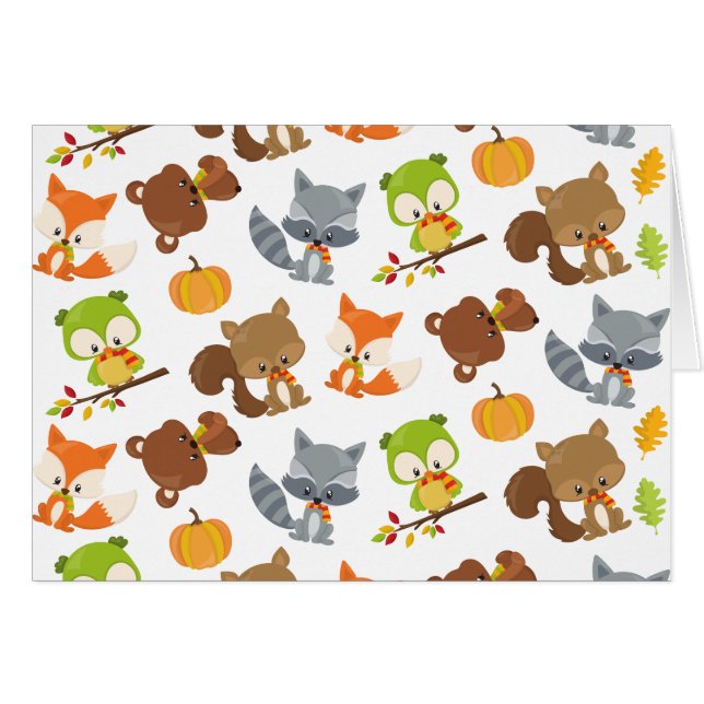 Woodland Animals, Forest Animals, Fall Animals (Front Horizontal)