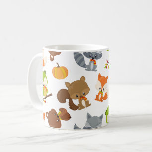 Woodland Animals, Forest Animals, Fall Animals Coffee Mug