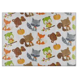 Woodland Animals, Forest Animals, Fall Animals Cutting Board