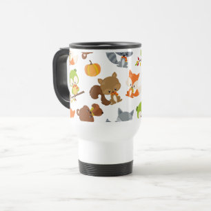 Woodland Animals, Forest Animals, Fall Animals Travel Mug
