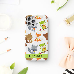 Woodland Animals, Forest Animals, Your Name iPhone 12 Pro Case