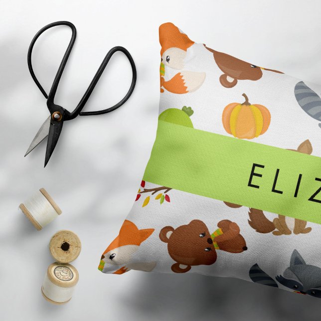 Woodland Animals, Forest Animals, Your Name Pillowcase (Creator Uploaded)