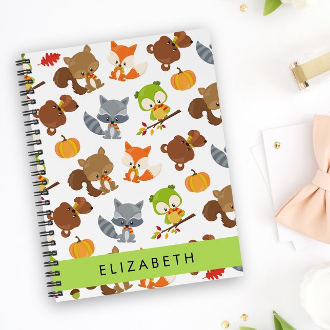 Woodland Animals, Forest Animals, Your Name Planner (Creator Uploaded)