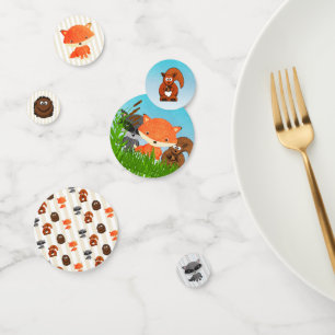 Woodland Animals Forest Baby Shower confetti