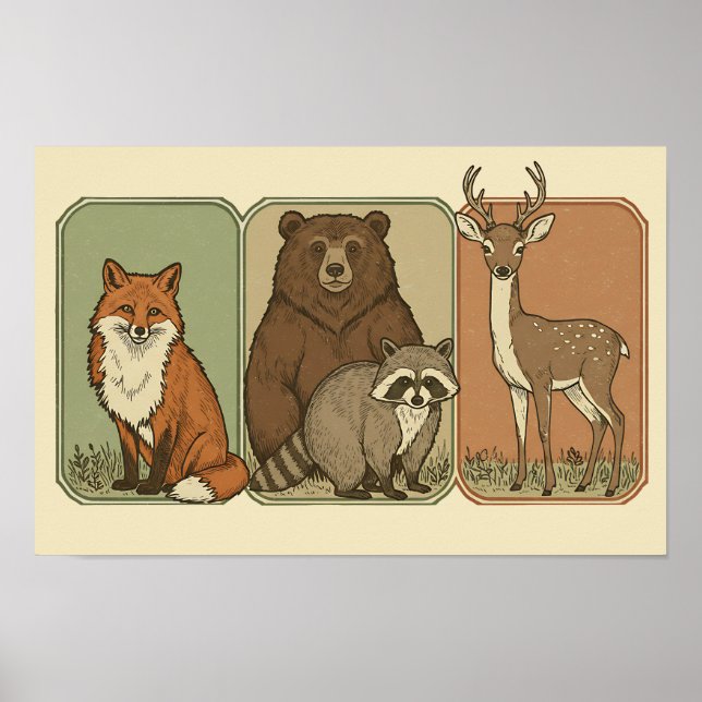 Woodland Animals - Forest Crew  Poster (Front)