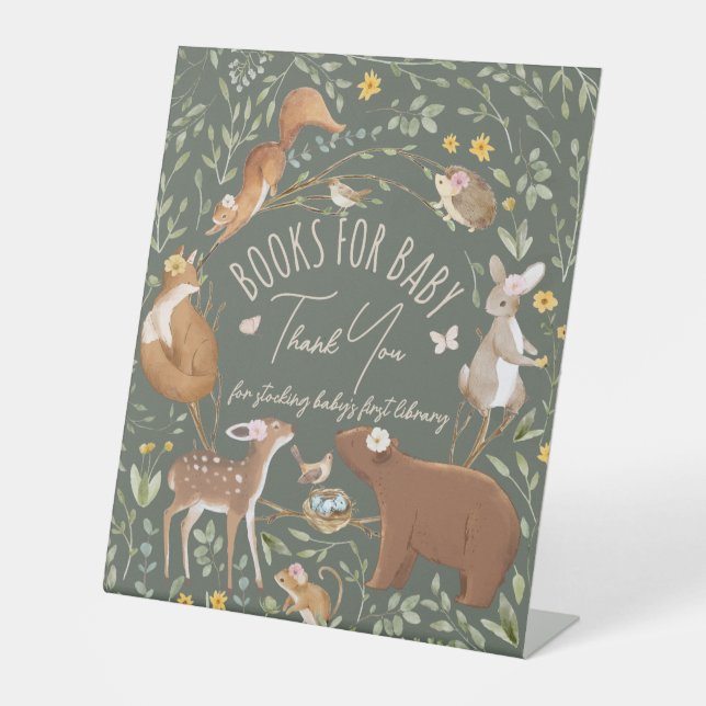 Woodland Animals Forest Friend Books for Baby Sign (Front)