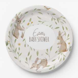 Woodland Animals Forest Friends Baby Shower Paper Plate