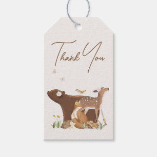 Woodland Animals Forest Friends Baby Shower Thank Gift Tags