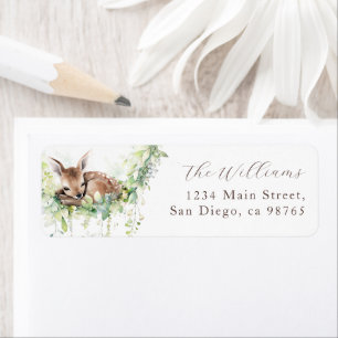 Woodland Animals Forest Greenery Baby Boy Shower