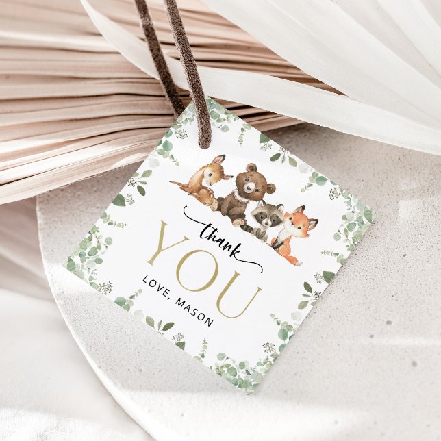 Woodland Animals, Forest, Wild One, First Birthday Favour Tags (Creator Uploaded)