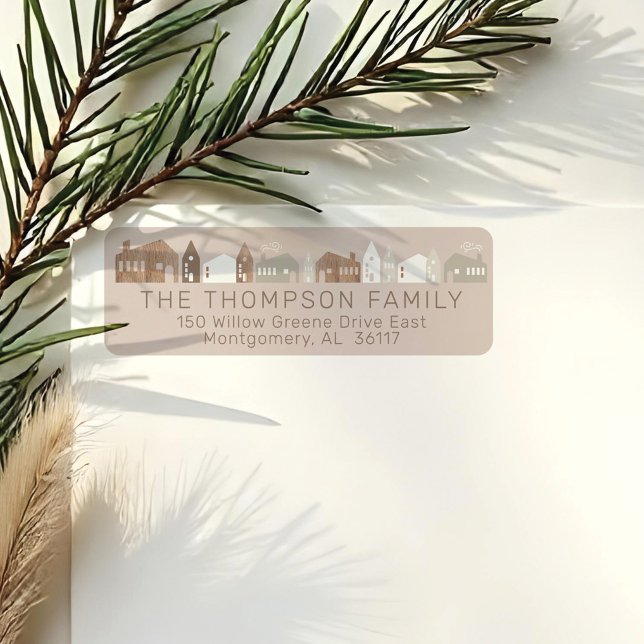 Woodland Animals Fox, Deer & Rabbit Cosy Village (Woodland Animals Fox, Deer & Rabbit Cozy Village Label)