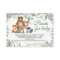 Woodland Animals Greenery Book for Baby Card