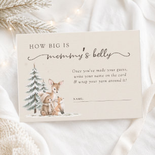 Woodland Animals How Big Is Mummy's Belly Card