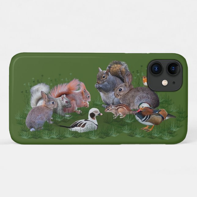 Woodland Animals iPhone 11 Case (Back (Horizontal))